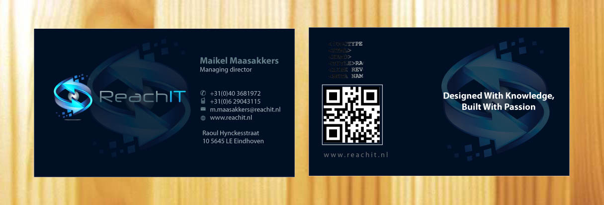 Business Card Design by Sbss for ReachIT | Design #787311
