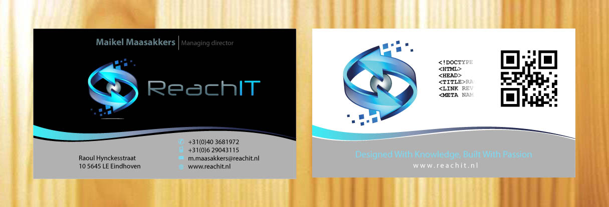 Business Card Design by Sbss for ReachIT | Design #787313