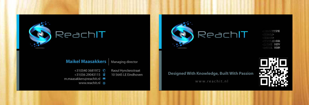 Business Card Design by Sbss for ReachIT | Design #787314