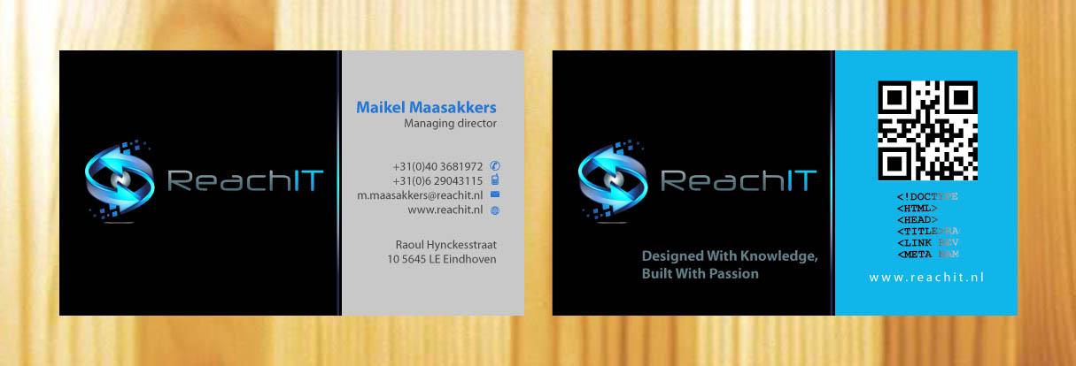 Business Card Design by Sbss for ReachIT | Design #787318