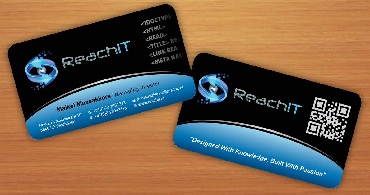Business Card Design by Sbss for ReachIT | Design #789452