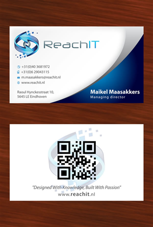 Business Card Design by Sbss for ReachIT | Design: #836553