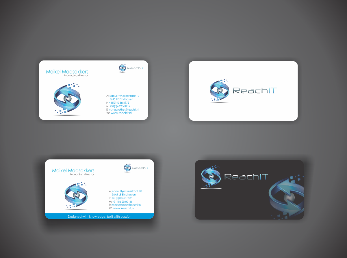 Business Card Design by Naavyd for ReachIT | Design #786996