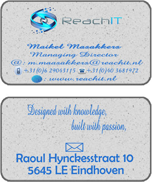 Business Card Design by B Designs for ReachIT | Design: #860750