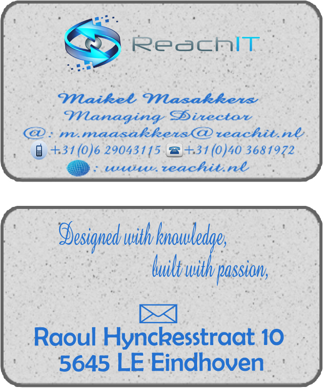 Business Card Design by B Designs for ReachIT | Design #860758