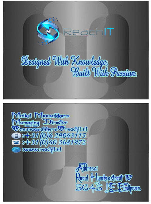 Business Card Design by B Designs for ReachIT | Design #860766