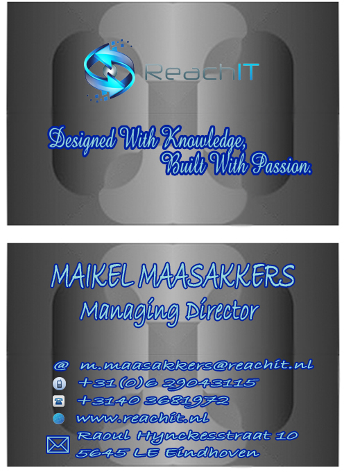 Business Card Design by B Designs for ReachIT | Design #860871