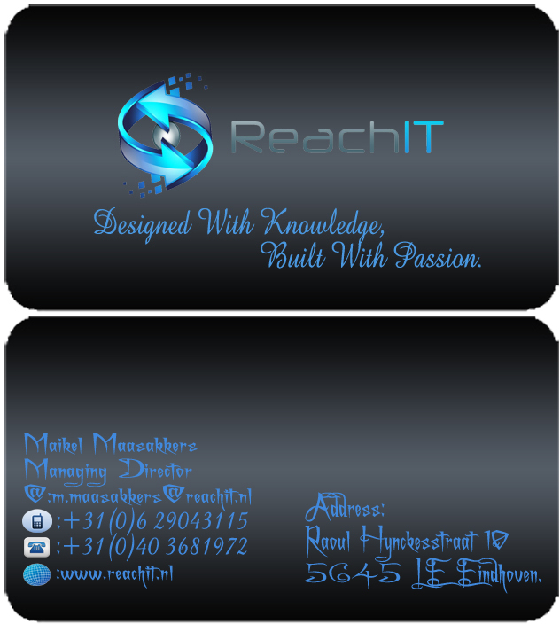 Business Card Design by B Designs for ReachIT | Design #860874