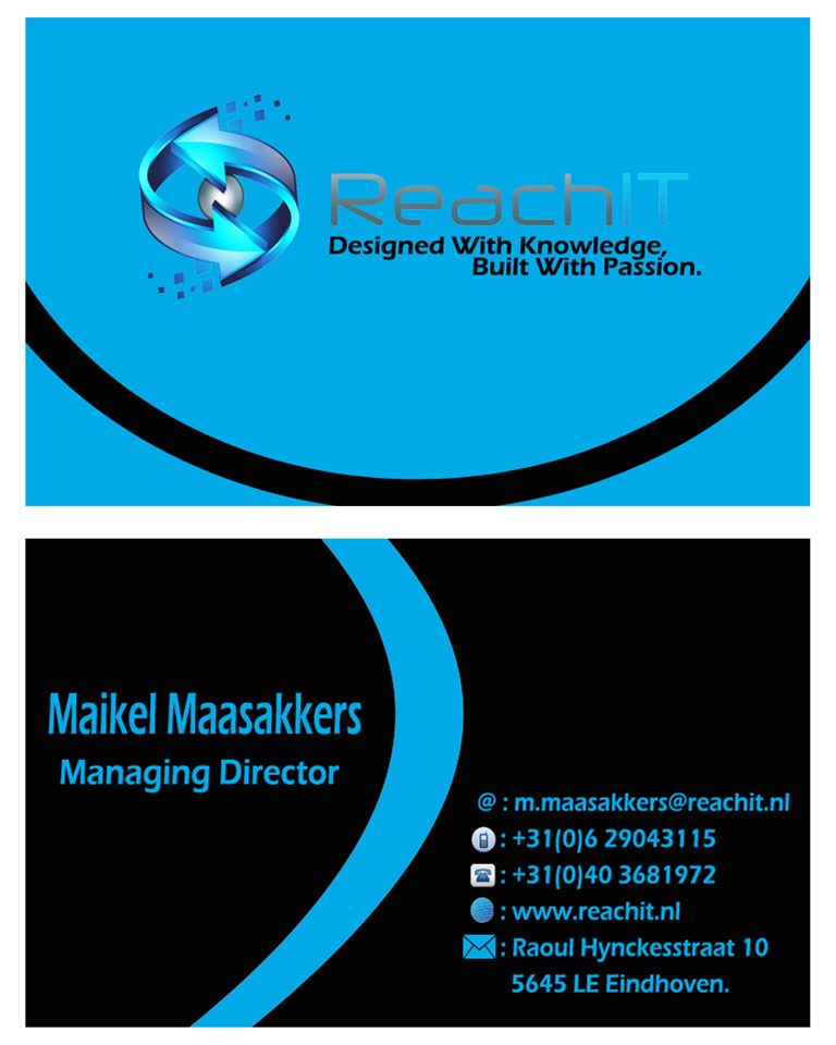 Business Card Design by B Designs for ReachIT | Design #865134
