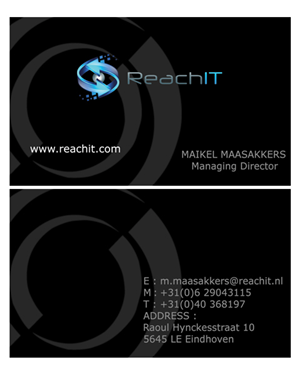 Business Card Design by B Designs for ReachIT | Design: #869319