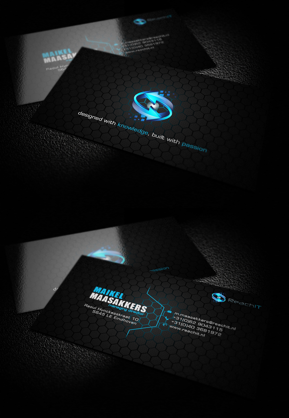 Business Card Design by morph1k for ReachIT | Design: #877673
