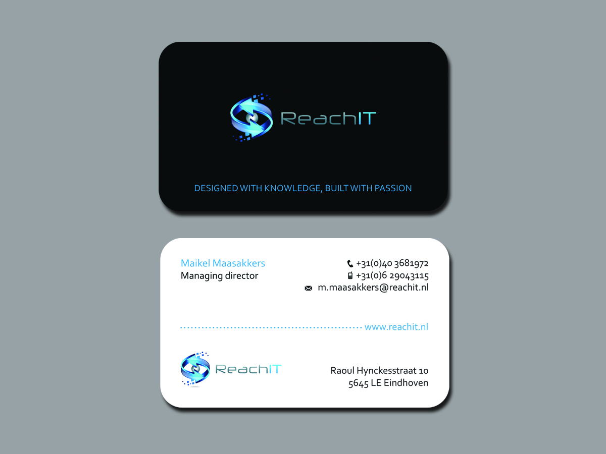 Business Card Design by zotik for ReachIT | Design #809984