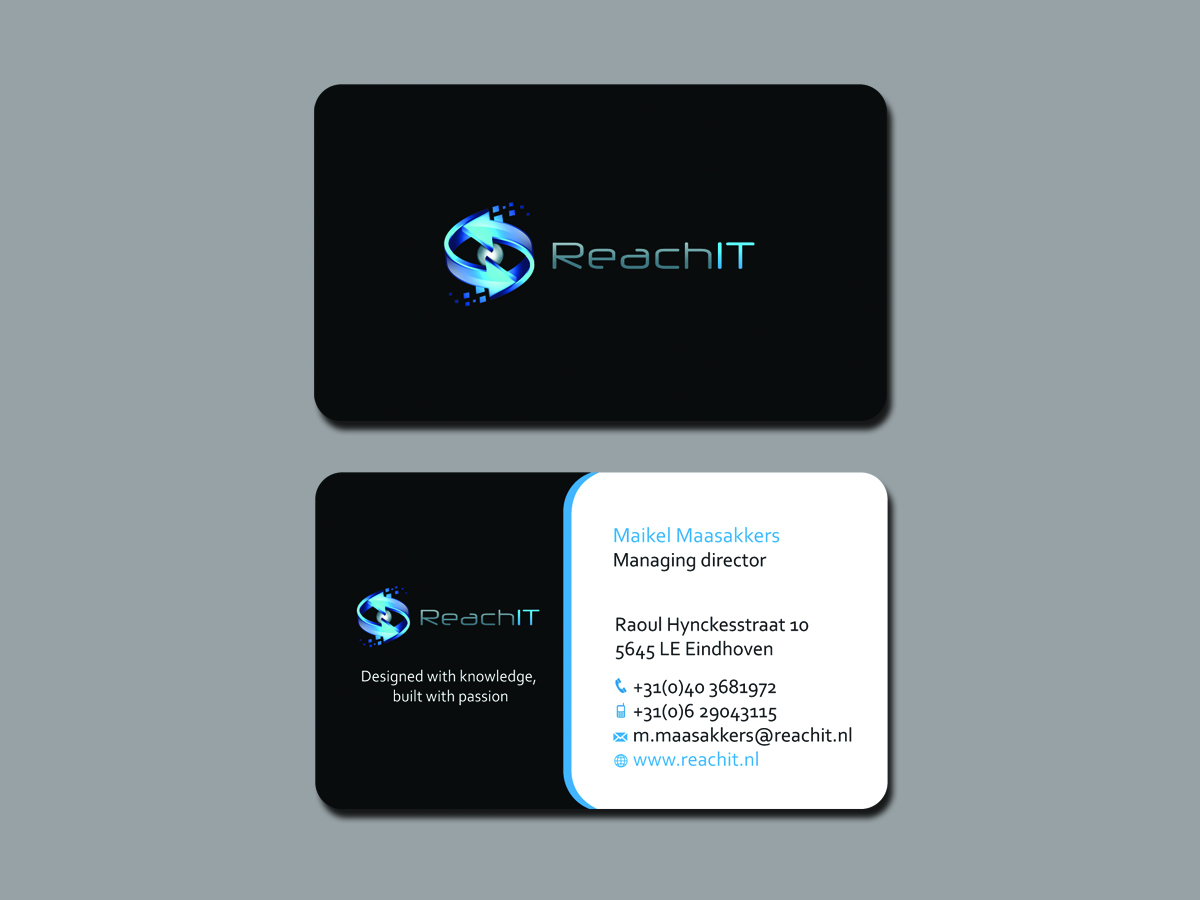 Business Card Design by zotik for ReachIT | Design #809991