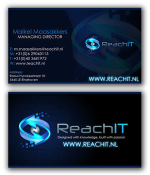 Business Card Design by azakdesigns for ReachIT | Design: #858259