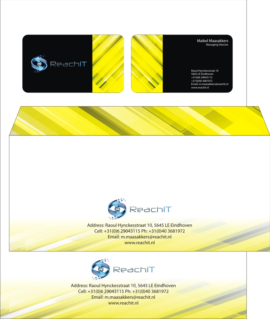 Diseño de Tarjeta de Presentación por kabbir para ReachIT | Diseño #818198