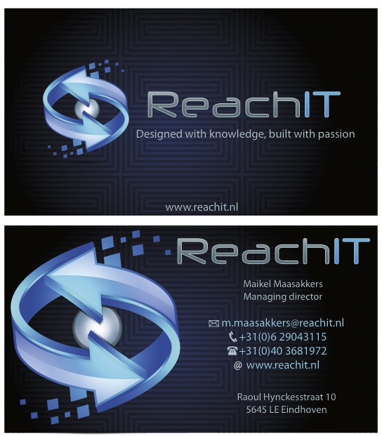 Business Card Design by Bluepen Graphics for ReachIT | Design #861107