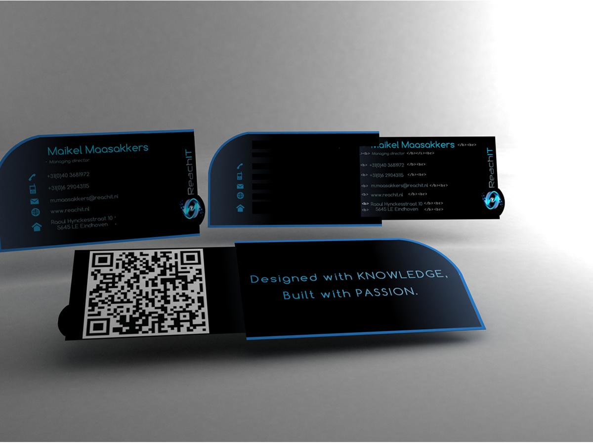Business Card Design by floydust4 for ReachIT | Design #868493