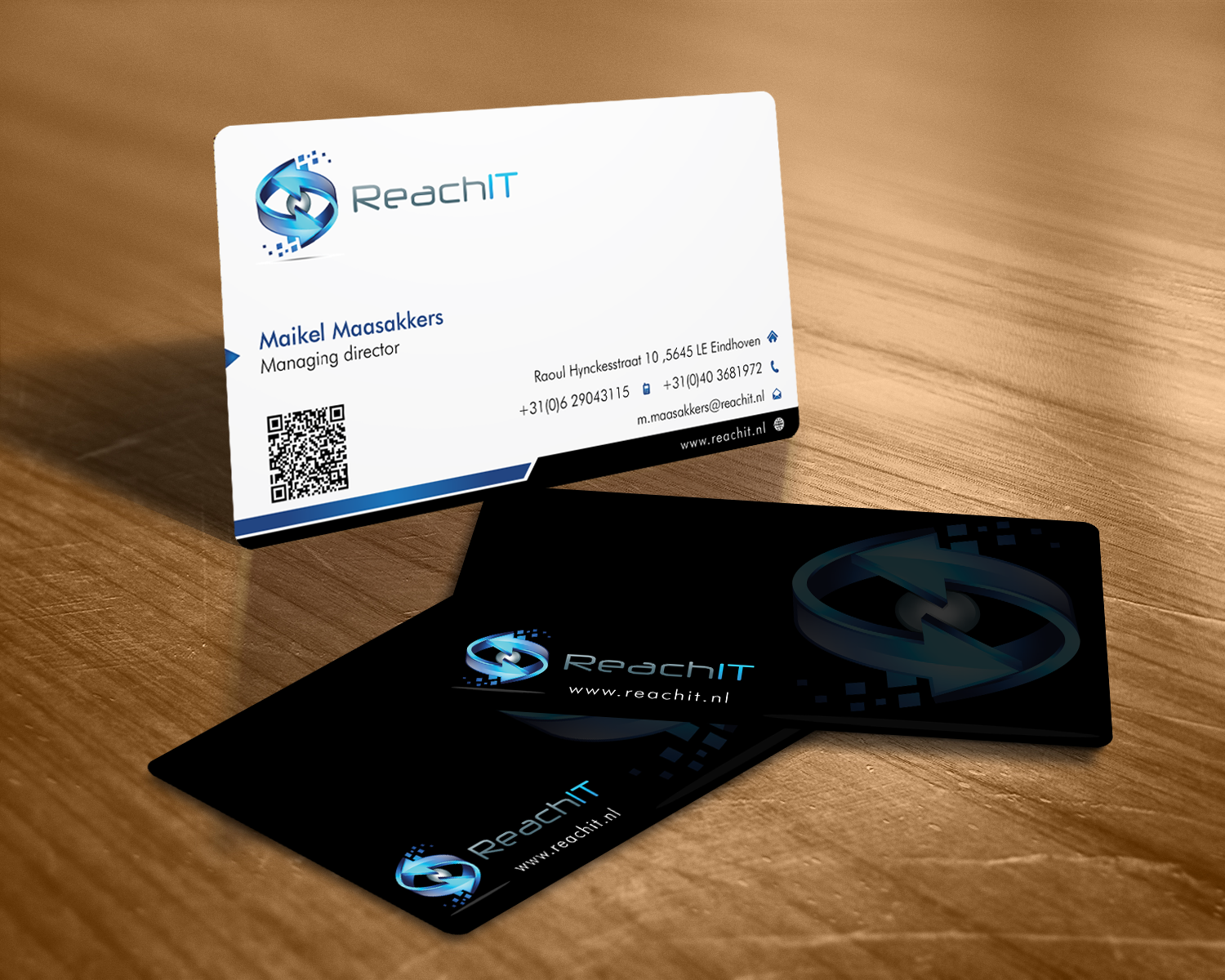 Business Card Design by pearlsole for ReachIT | Design #873160