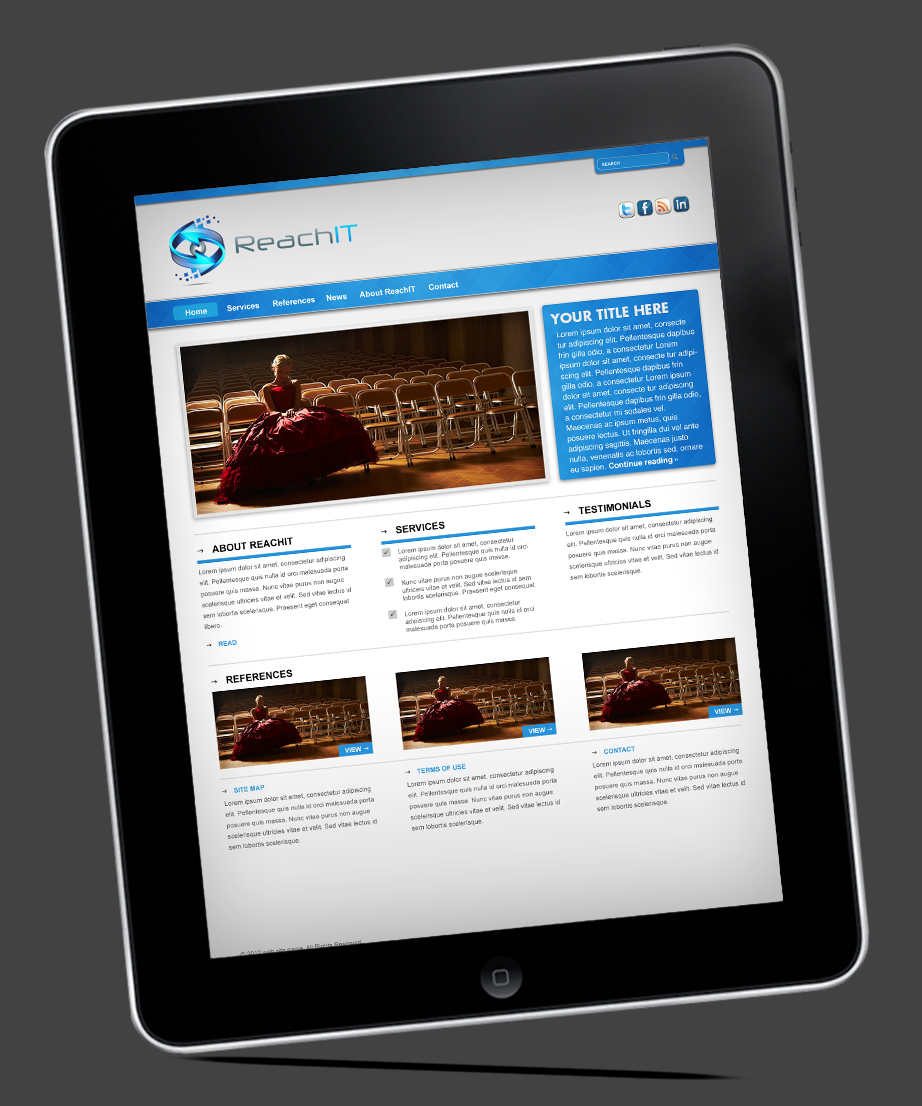 Web Design by A DESIGN FOR YOU for ReachIT | Design #786223
