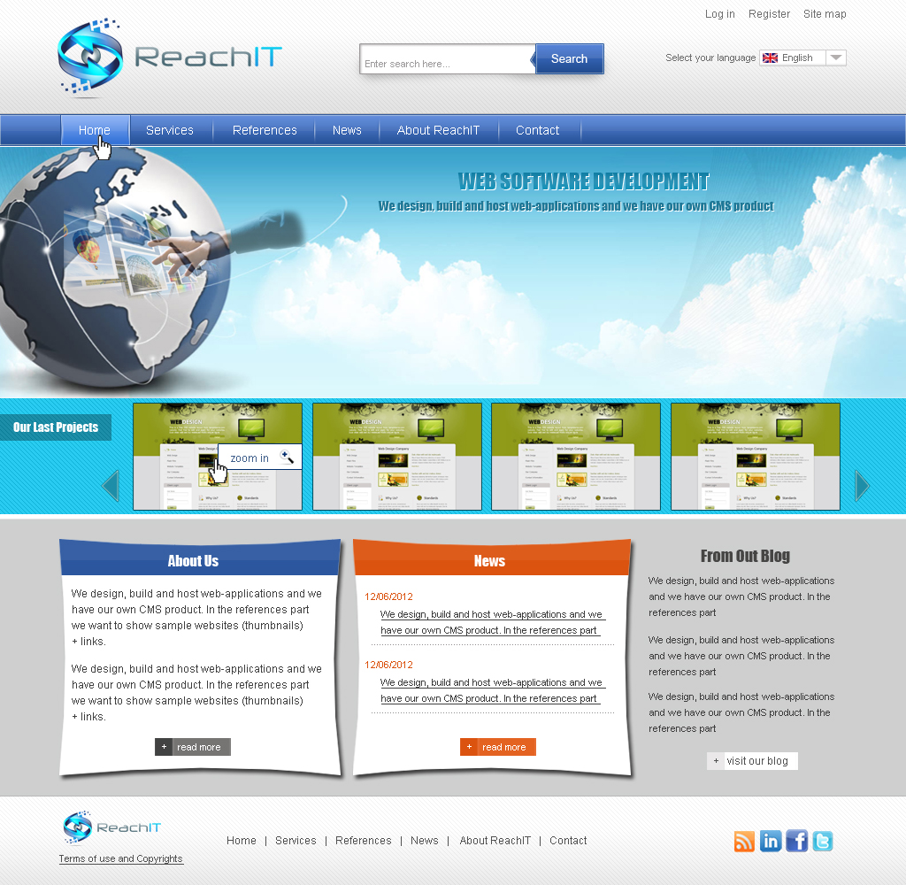Web-Design von Petar Yordanov für ReachIT | Design #838041