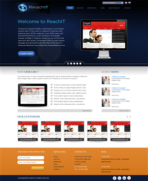 Web Design by Mayank Patel for ReachIT | Design #802614