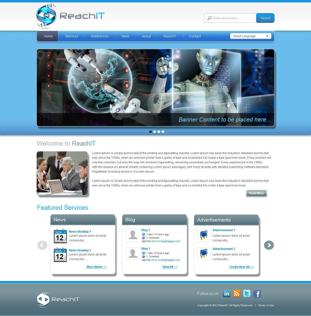 Web Design by Jagannath for ReachIT | Design #790380