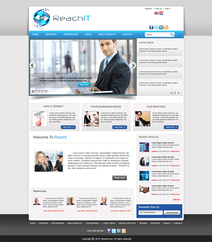 Web-Design von DesignXyz für ReachIT | Design #962927