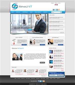 Web Design by Heru Purwanto for ReachIT | Design #969739