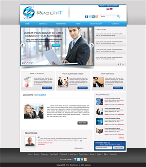 Web Design by DesignXyz for ReachIT | Design: #969768