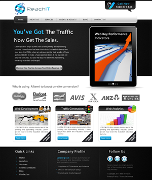 Web Design by webxvision for ReachIT | Design #785017