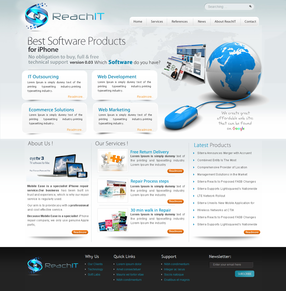 Web Design by webxvision for ReachIT | Design #785020