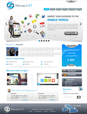 Web Design by webxvision for ReachIT | Design: #785092