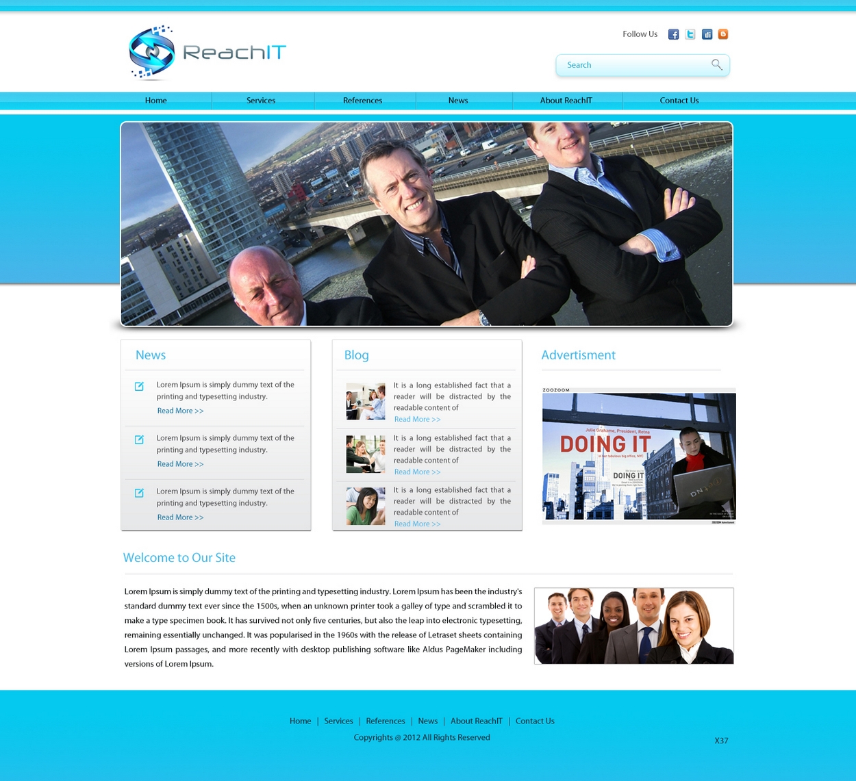 Web Design by pb for ReachIT | Design #792251