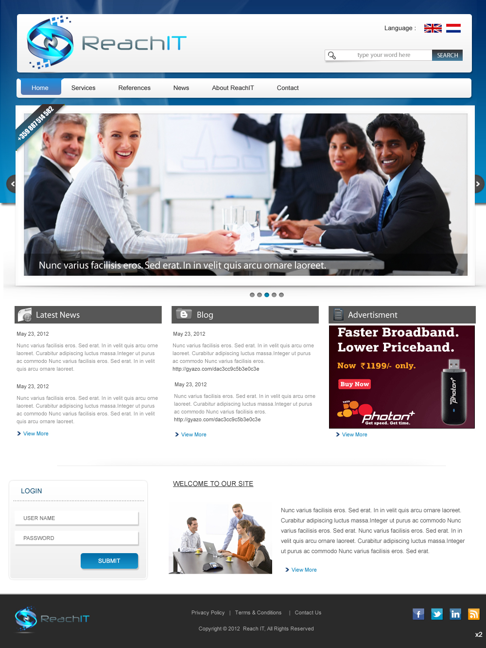 Web-Design von pb für ReachIT | Design #797061