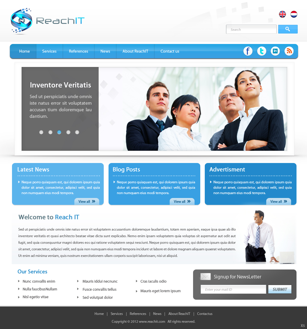 Web Design by pb for ReachIT | Design #797064