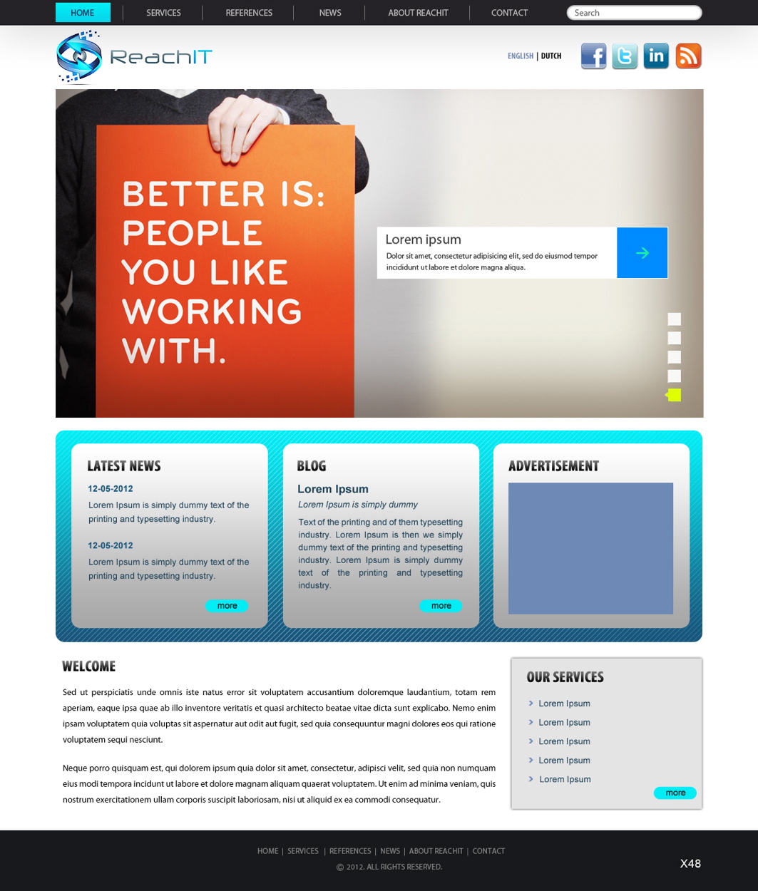 Web Design by pb for ReachIT | Design #797704