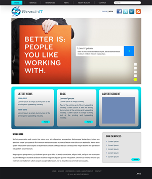 Web Design by pb for ReachIT | Design: #797704