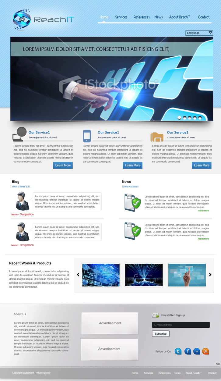 Web Design by pb for ReachIT | Design #800501