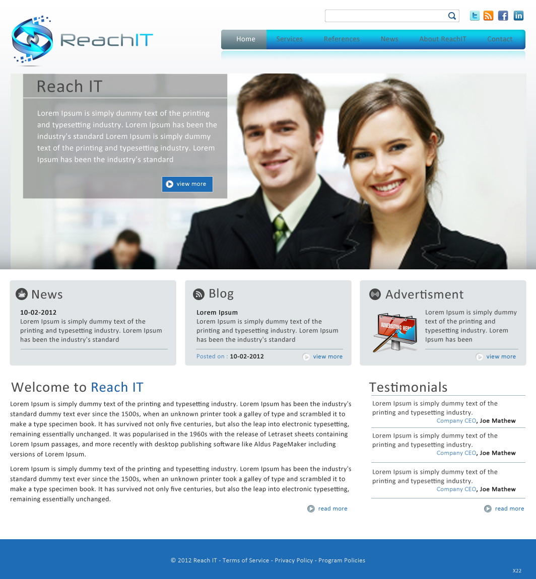 Web Design by pb for ReachIT | Design #800505