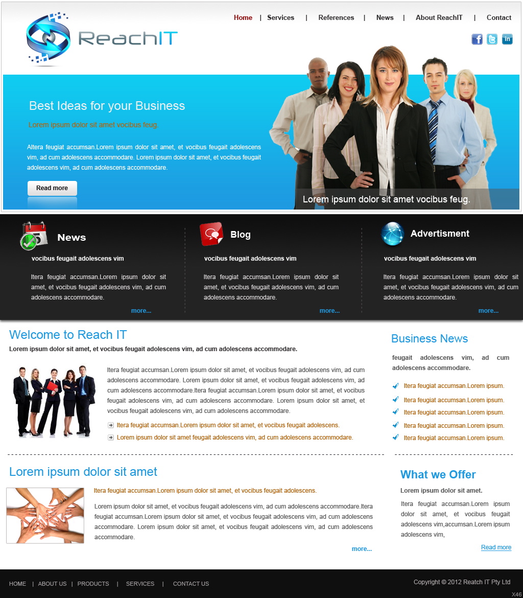 Web Design by pb for ReachIT | Design #800507