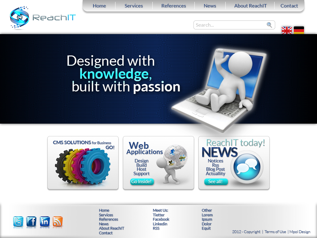 Diseño Web por manuelpolaina para ReachIT | Diseño #784291