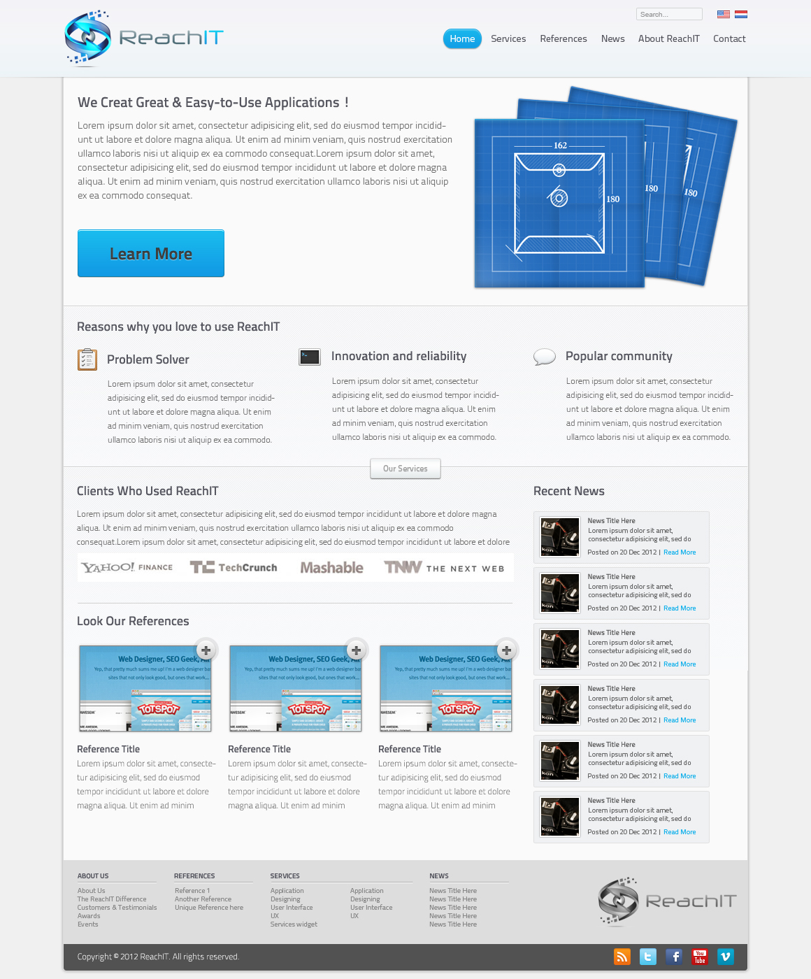 Web-Design von Budi Tanrim für ReachIT | Design #784896
