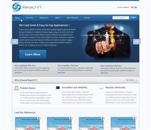 Web Design by Budi Tanrim for ReachIT | Design: #787565