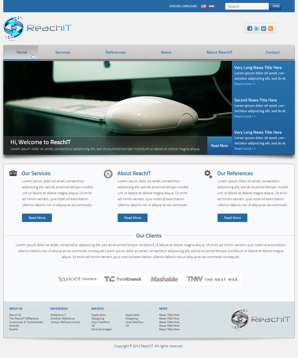 Web-Design von Budi Tanrim für ReachIT | Design #795738