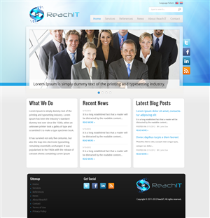 Web Design by gfxanomics for ReachIT | Design: #782882