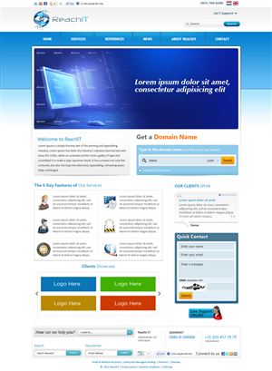 Web Design by ShreejiAkshar for ReachIT | Design: #795723