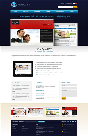 Web Design by ShreejiAkshar for ReachIT | Design: #801920