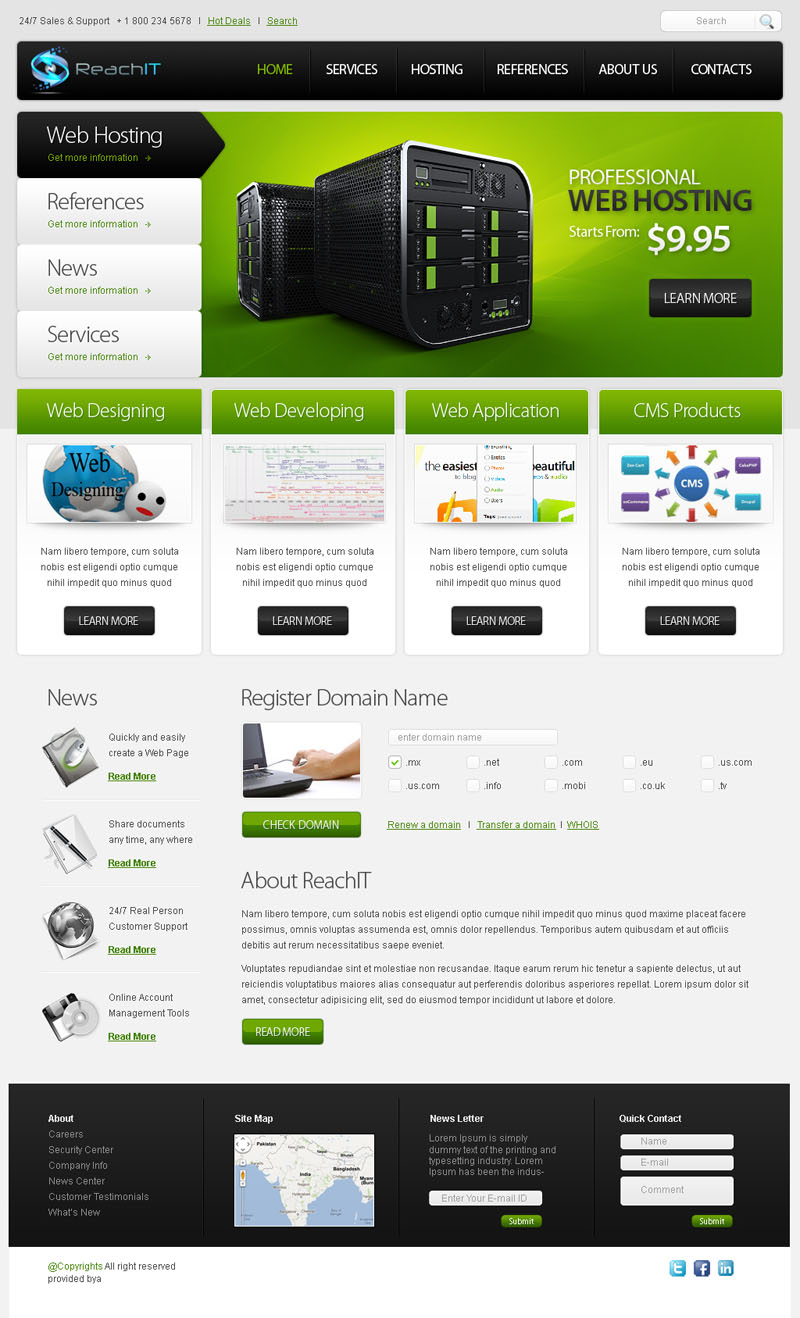 Web-Design von webrace für ReachIT | Design #872135