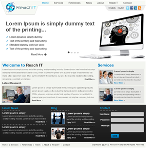Web Design by Creative Usha for ReachIT | Design #874800