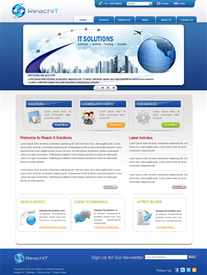 Web Design by 7thdaysolutionz for ReachIT | Design: #810202